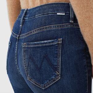 Mother Teaming up high wasted looker jeans